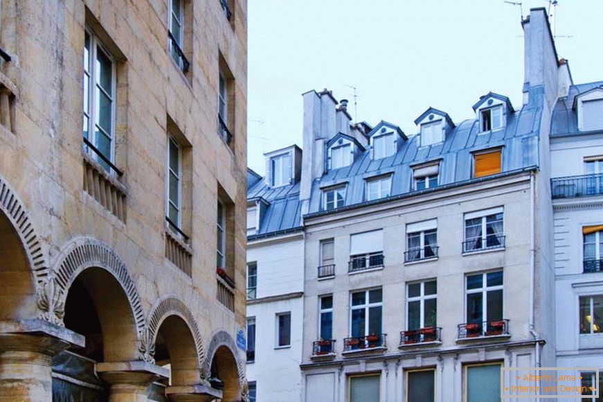 L'aspetto di un condominio a Parigi