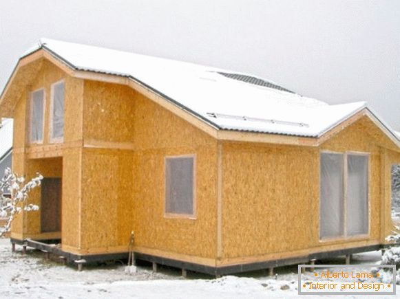 Tecnologia del telaio a pannelli della costruzione della casa di legno фото 2