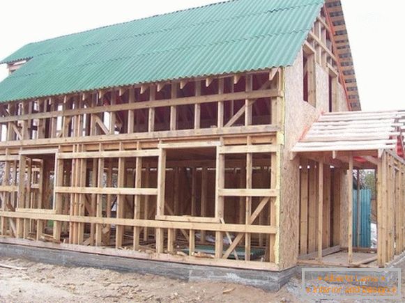 Tecnologia del telaio a pannelli della costruzione della casa di legno фото 3