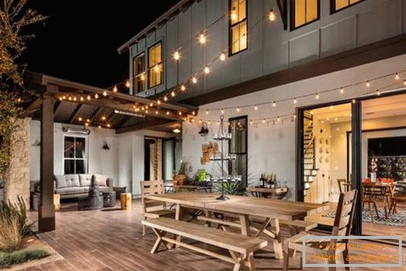 Belle terrazze in legno per la casa - foto 2016