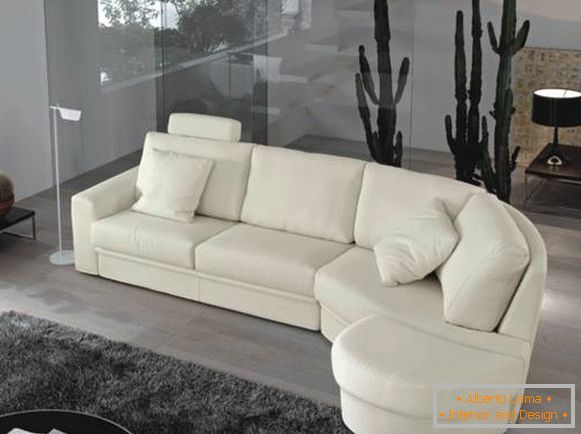 Soft corner sofa - foto in colore bianco