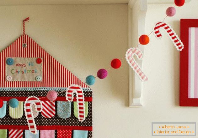 Nella foto 38: Decorazione di una stanza per bambini per il nuovo anno