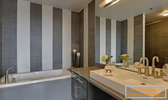 Design moderno del bagno in stile loft - foto nell'interno
