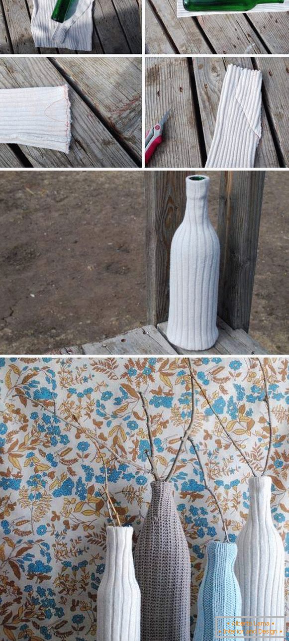 Come realizzare un bellissimo vaso con le proprie mani da una bottiglia