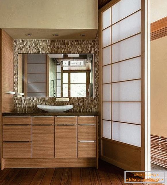 Progettazione di un bagno in stile giapponese