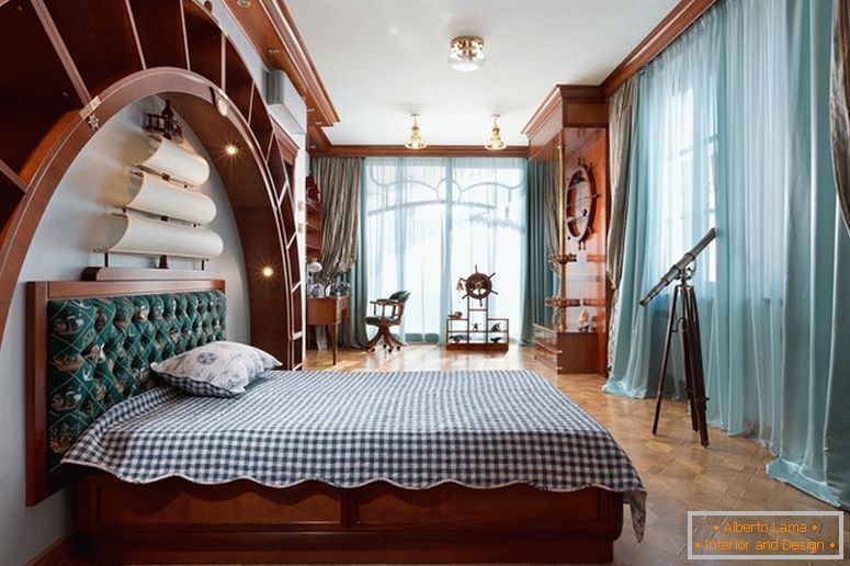 Camera da letto esclusiva in legno