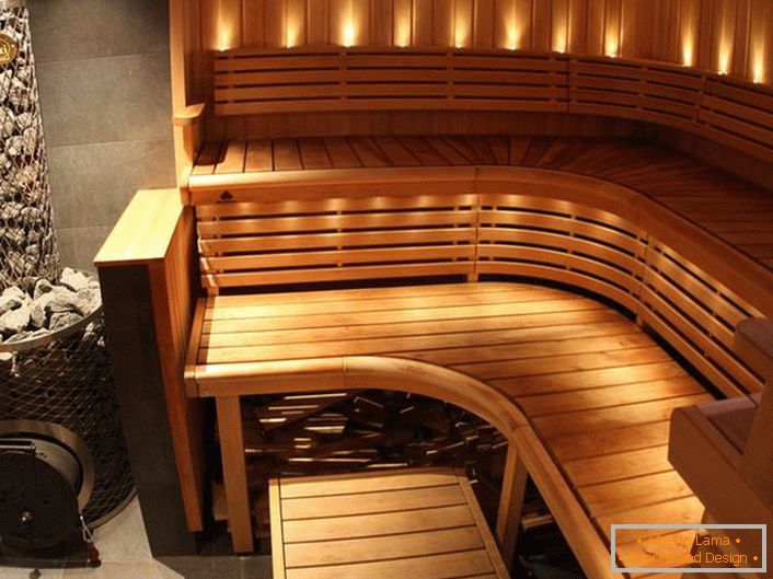 Riscaldatore per sauna in stile high-tech