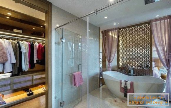 Casa privata - design del bagno e spogliatoio