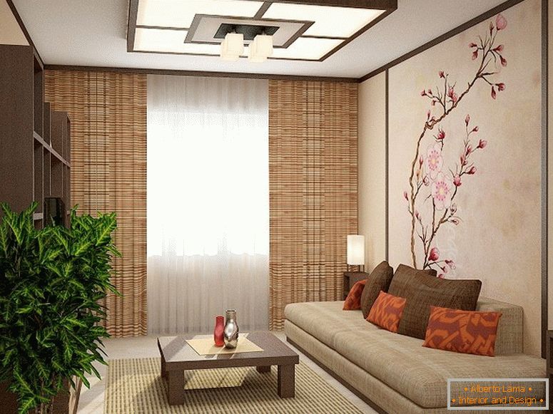 Interno del soggiorno в японском стиле