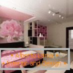 Camera da letto in colore rosa